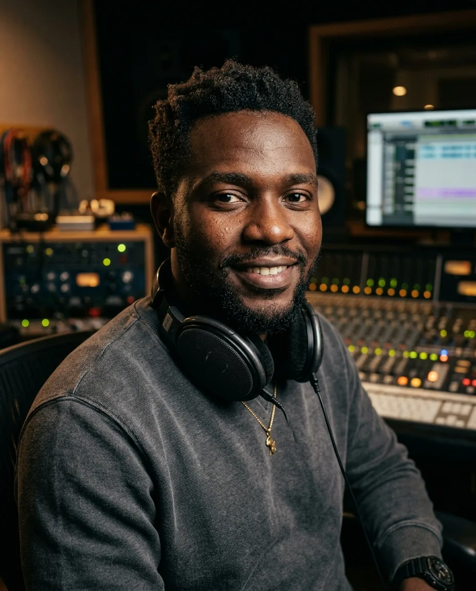 Sebastian Mtengwa, Kiongozi wa Utayarishaji wa Muziki, studioni